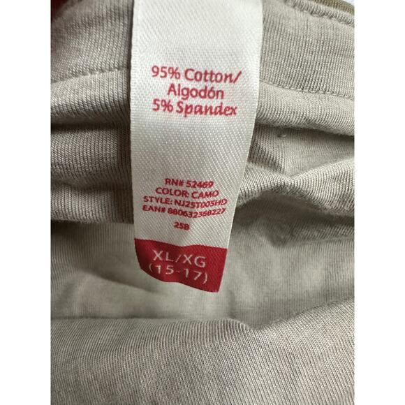 Vintage No Boundaries Tube Top Women XL Camo Built in Bra Y2K 90s Grunge - Picture 6 of 8